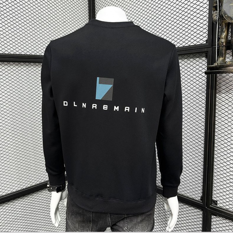 卫衣男秋冬新款字母印花修身长袖体恤套头潮流in帅气休闲圆领时尚_687_644高清大图