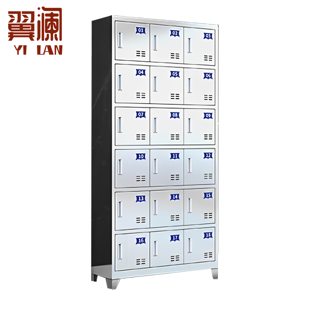 翼澜 不锈钢碗柜十八门 台高清大图