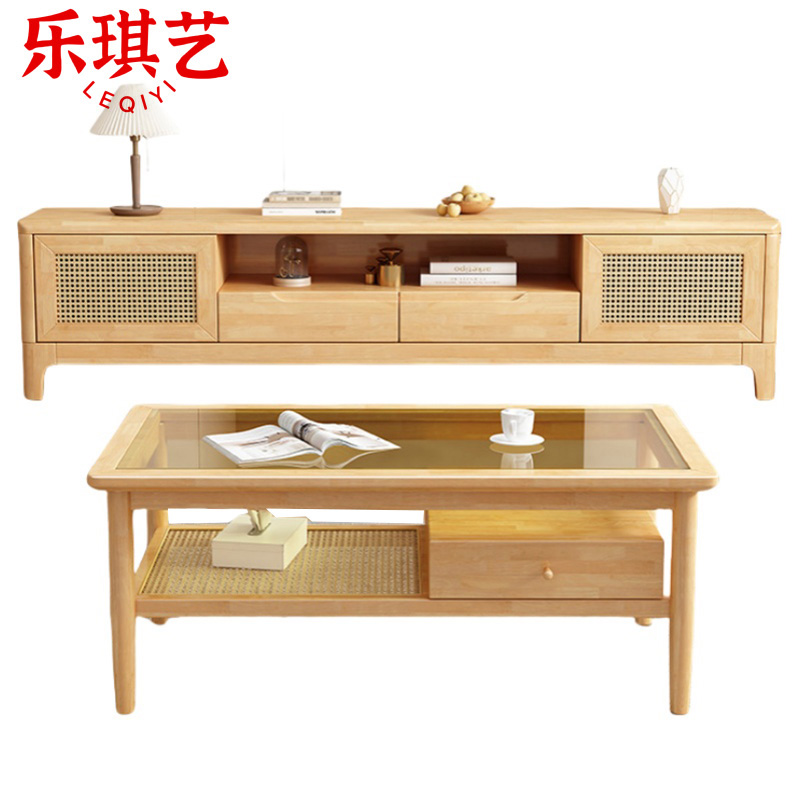 乐琪艺 电视柜+茶几 1.5m 套高清大图