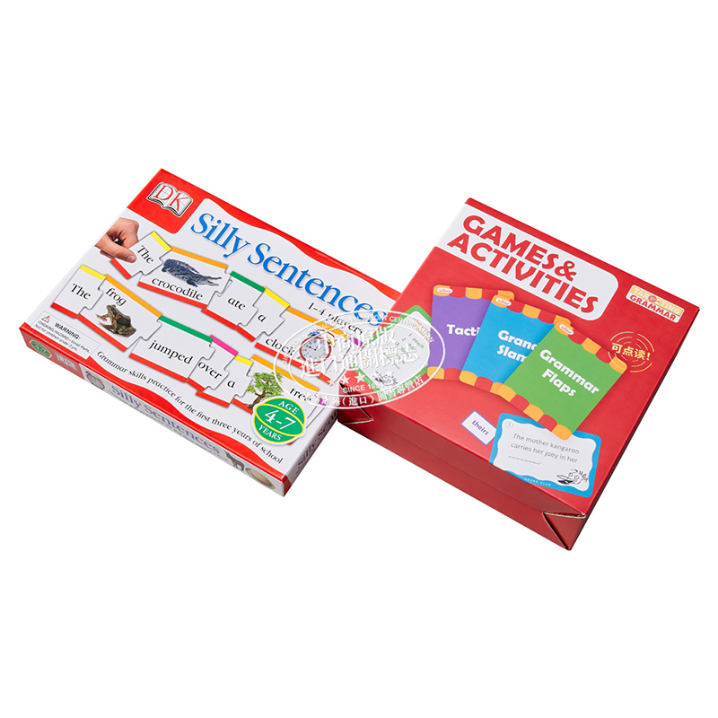 [正版]两盒装 点教版 配套50集语法视频Silly Sentences 愚蠢的句子 Targeting Gramma高清大图