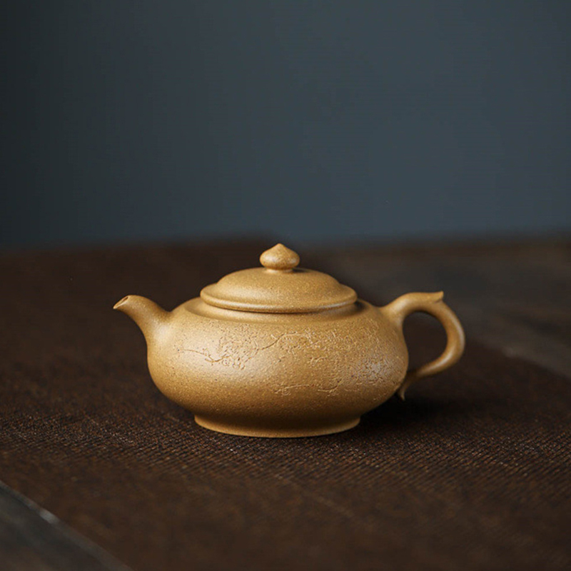 蕙韵 『段泥·含香』全手工 宜兴原矿紫砂壶 家用功夫茶具茶壶 240ml