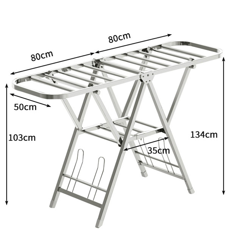 景福达 晾衣架 不锈钢晾衣架1.6米个