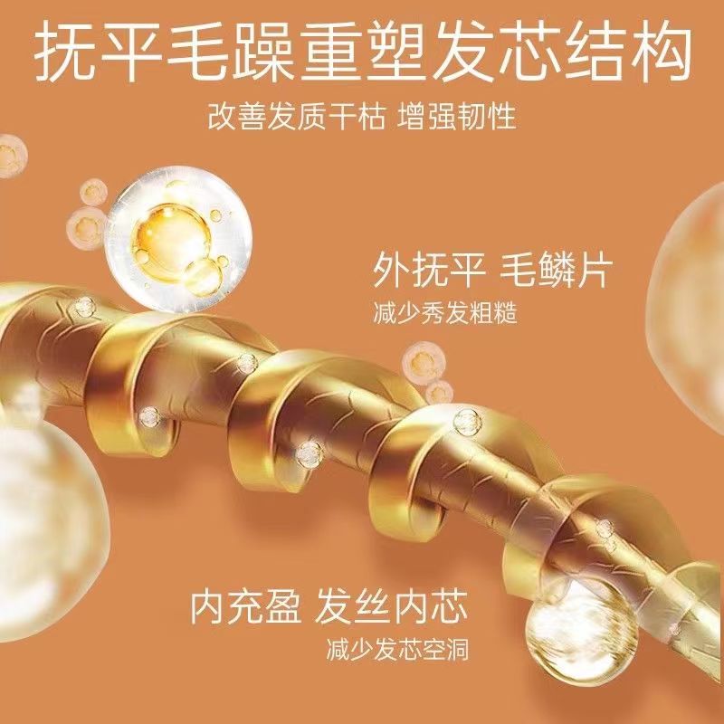 隆力奇人参营养护发素顺滑持久改善干枯黄毛躁500ml/1L大瓶装高清大图