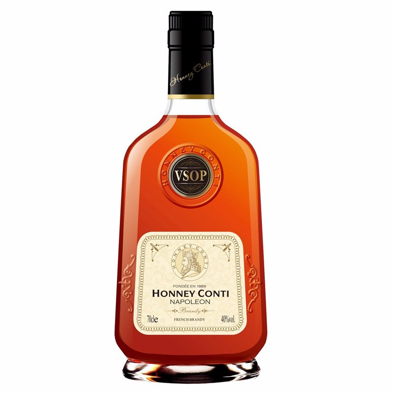 【法国进口】高度烈酒 洋酒 拿破仑白兰地 700ml 霍尼康帝vsop白兰地