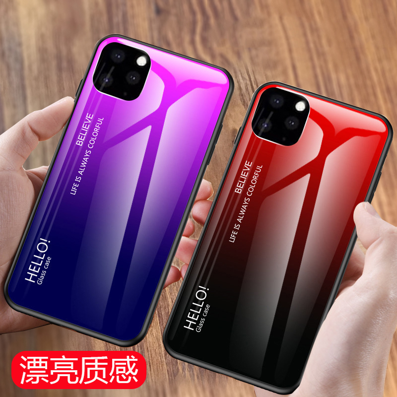 KONEL 苹果12/11pro手机壳iphoneXsMax钢化玻璃壳电镀防摔xr全包iPhone8plus硅胶轻薄7p高清大图
