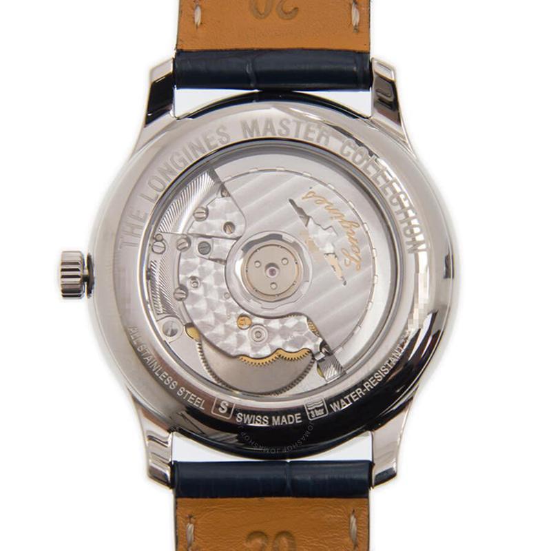 浪琴longines 瑞士名表 master collection 自动蓝色表盘男士手表l2