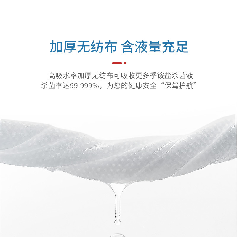 蓝帆 医用湿巾消毒大包装便携式物表消毒湿巾100片
