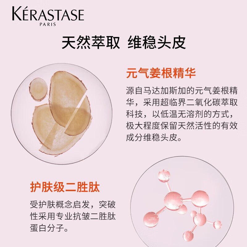 卡诗(KERASTASE)赋源芯丝沁透洗发水250ml(元气姜粉瓶)高清大图