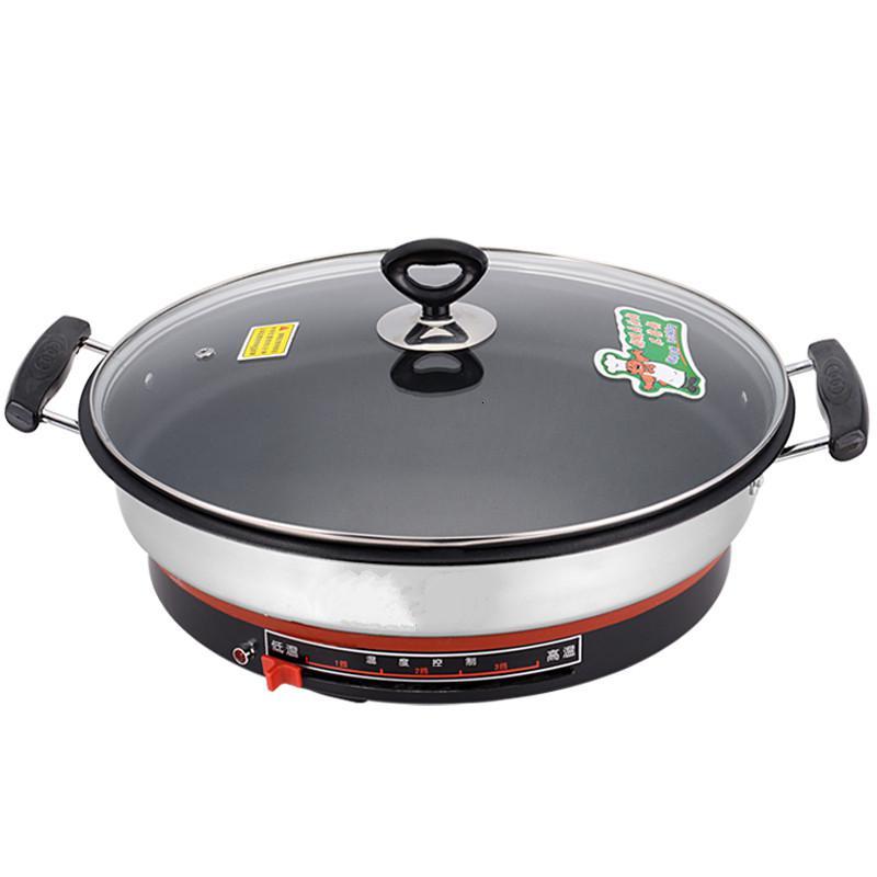 超大电煎锅煎饼机烙饼锅水煎包煎烤机电烤锅不粘单面电饼铛 38cm