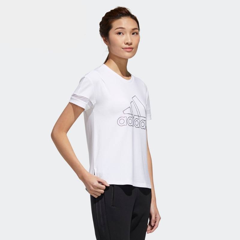 Adidas阿迪达斯女子短袖T恤GJ9023高清大图