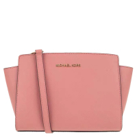 [直营]迈克·科尔斯(MICHAEL KORS) 中号耳朵包专柜款Selma牛皮拉链单肩斜挎包 硬MK女包
