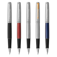 派克PARKER 钢笔 Jotter乔特系列钢杆墨水笔 学生商务办公文具用品金属不锈钢F-M笔尖书写0.5-0.7mm