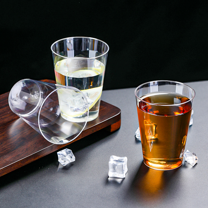 MULTIPOTENT一次性 饮水杯茶杯磨砂透明杯230ML直筒杯60个佳胜雅系列(8214*4)