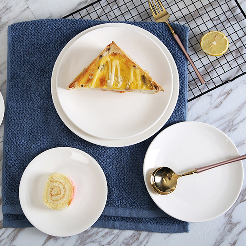 安立洁康 陶瓷盘 餐盘 菜盘 圆盘 浅平盘12英寸(个)高清大图