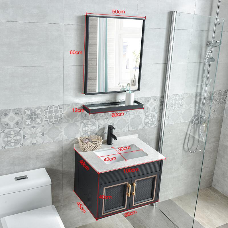 卫浴室柜组合镜柜卫生间洗手洗脸洁具洗面池洗漱台盆一体家用吊柜安心