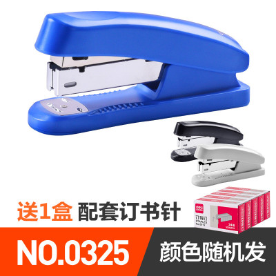 0325/25页(送1盒0012钉) 得力0390大号重型订书机 可订80页厚层订书器 加厚财务办公装订机