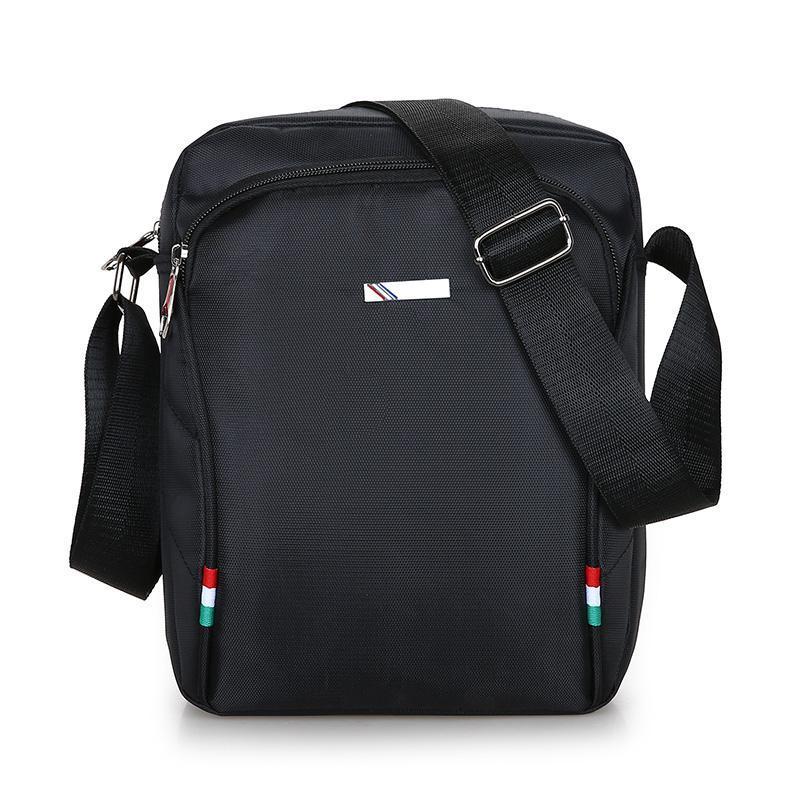 派尼美特单肩包男竖款手机小包包牛津布休闲小挎包男士运动斜挎包男