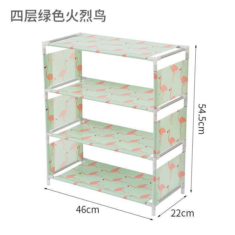 鞋架简易家用口宿舍女鞋柜收纳经济型防尘多层组装小鞋架子图片