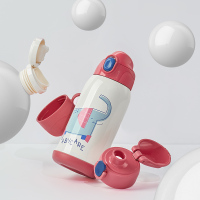 babycare儿童保温杯316 保温用品 婴儿宝宝学饮杯带吸管水杯防摔幼儿园水壶-里瑟米 2963