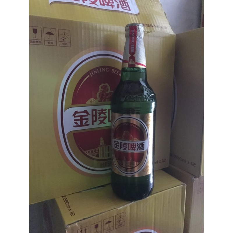 百威金陵干纯8度580ml*12瓶