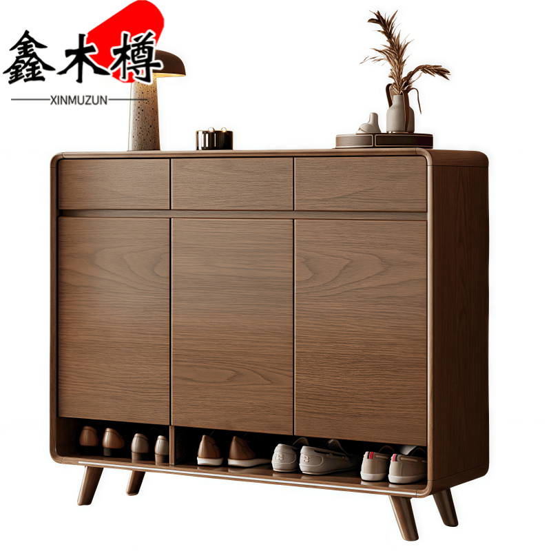 鑫木樽鞋柜120*34.5*100cm个高清大图