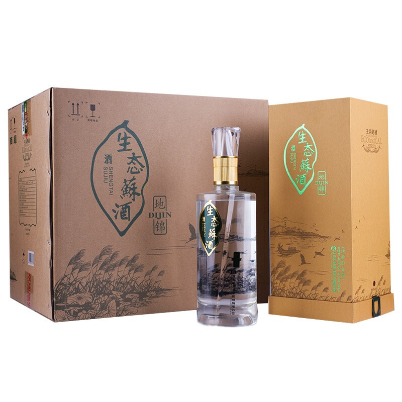 [酒厂直供]双沟 生态苏酒 地锦 40.8度500ml*4瓶 整箱装 浓香型白酒 口感绵柔