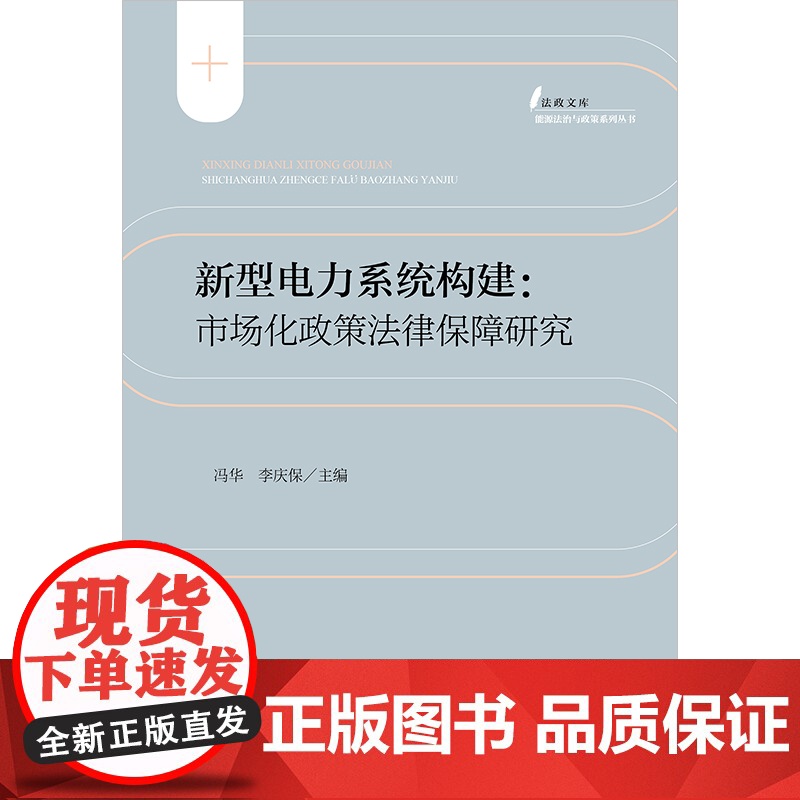 2024新书 新型电力系统构建 市场化政策法律保障研究 冯华 李庆保主编 法律出版社高清大图