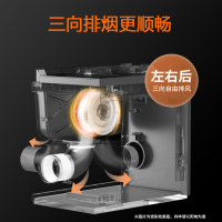 美大(Meida)集成灶蒸烤一体灶 家用侧吸变频大吸力抽油烟机燃气灶灶具厨电套装烟灶套餐 蒸箱烤箱一体机天河-ZK液化气