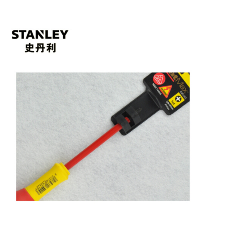 史丹利(Stanley)双色柄绝缘一字螺丝批 5.5x150mm 65-413-14