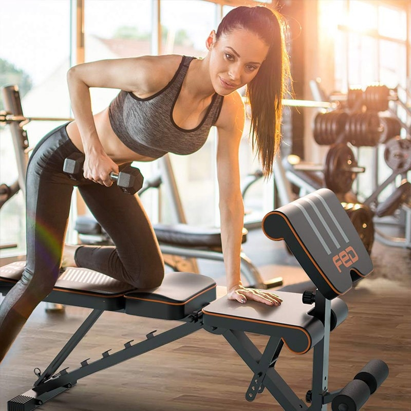 飞尔顿哑铃凳健身房专用器材家用多功能飞鸟卧推凳健身椅