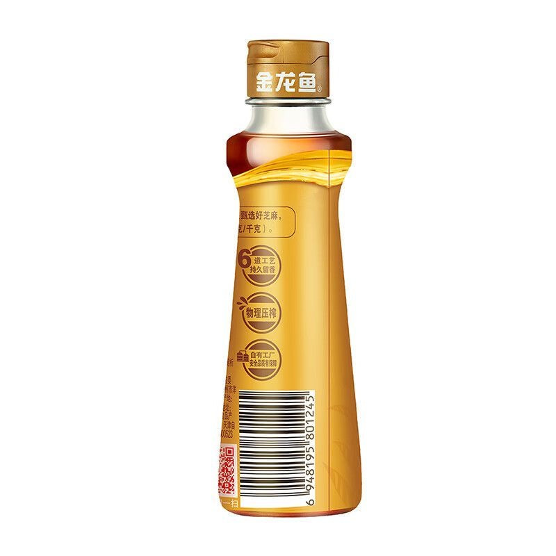 金龙鱼纯芝麻香油100ml玻璃装 芝麻油高清大图