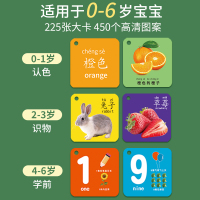 动物卡片早教认知启蒙书儿童识字宝宝看图识物幼儿数字卡玩具2430