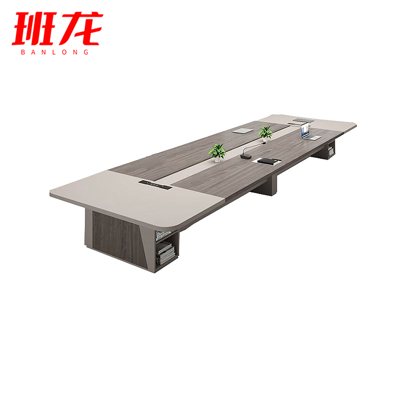班龙长条培训桌4*1.4m张高清大图