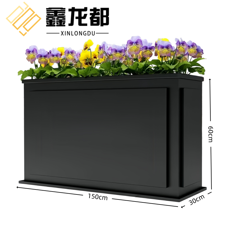 鑫龙都户外花箱80*30*60cm个高清大图