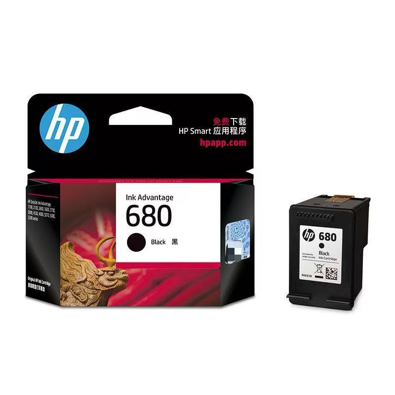 惠普 hp F6V27AA 680 黑色墨盒 (适用Deskjet 2138 3638)图片