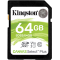 金士顿(Kingston)64GB 读速100MB/s U1 V10 内存卡 SD存储卡高速升级版 支持4K 高品质拍摄