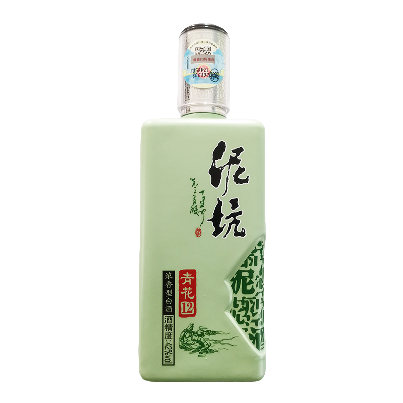 [中华特色]河北供销馆 泥坑 白酒整箱 40度青花12年 500ml*4瓶 浓香型礼品酒 非物质文化遗产 河北邢台特产