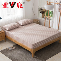 雅鹿 色织水洗棉床笠单品 全棉床笠床上用品 纯棉床罩1.5米1.8米床床笠单件