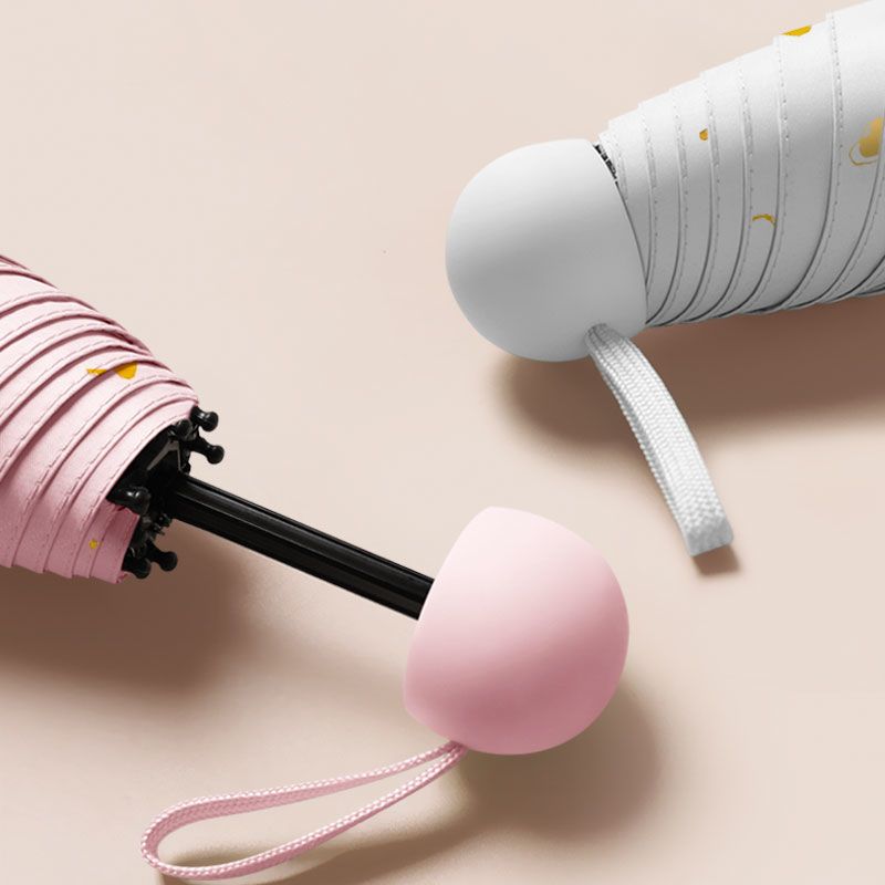 便携雨伞迷你小巧五折伞学生胶囊伞晴雨两用女遮阳太阳伞高清大图