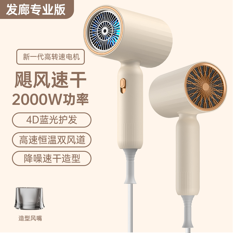吹风机家用负离子护发宿舍用学生大风力发型师电吹风筒旗舰店H2