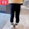 可莉允女童打底裤加绒秋冬外穿宝宝冬季加厚儿童一体绒冬装裤子保暖保暖裤