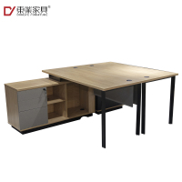 东业家具 K-5003 时尚单人位职员办公桌 带副柜
