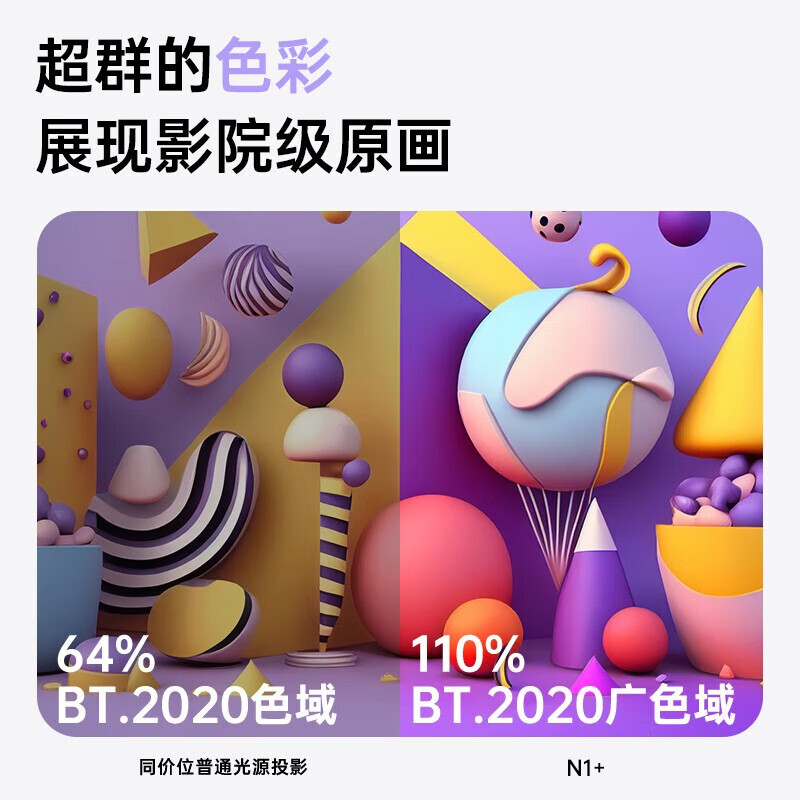 坚果(JMGO)N1+ 三色激光云台投影 投影仪家用护眼智能家庭影院128G超大内存高清大图