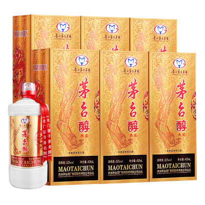 茅台醇 (典藏) 52度450ml*6/箱 柔雅浓香型国产白酒