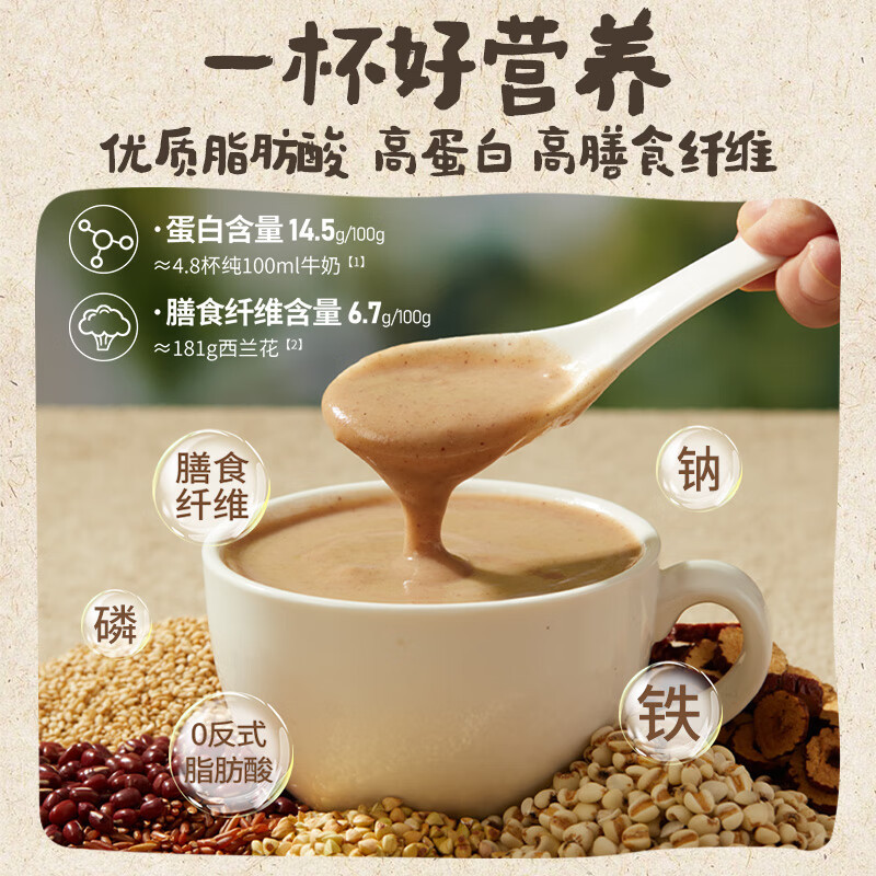 燕之坊有机红豆薏米粉500g 赤小豆薏仁无糖营养早餐即食速食代餐粉高清大图