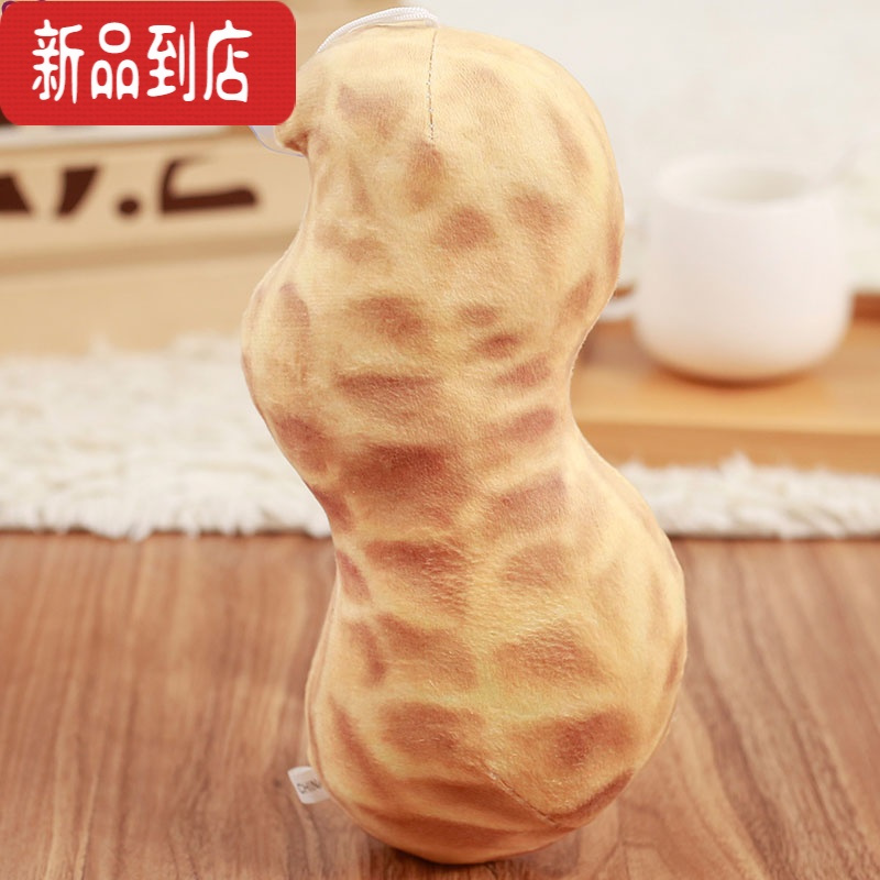 真智力蔬菜公仔毛绒玩具可爱仿真水果玩偶女生儿童男孩网红搞笑布小娃娃 花生 款式对应15~25厘米不等仿真食物
