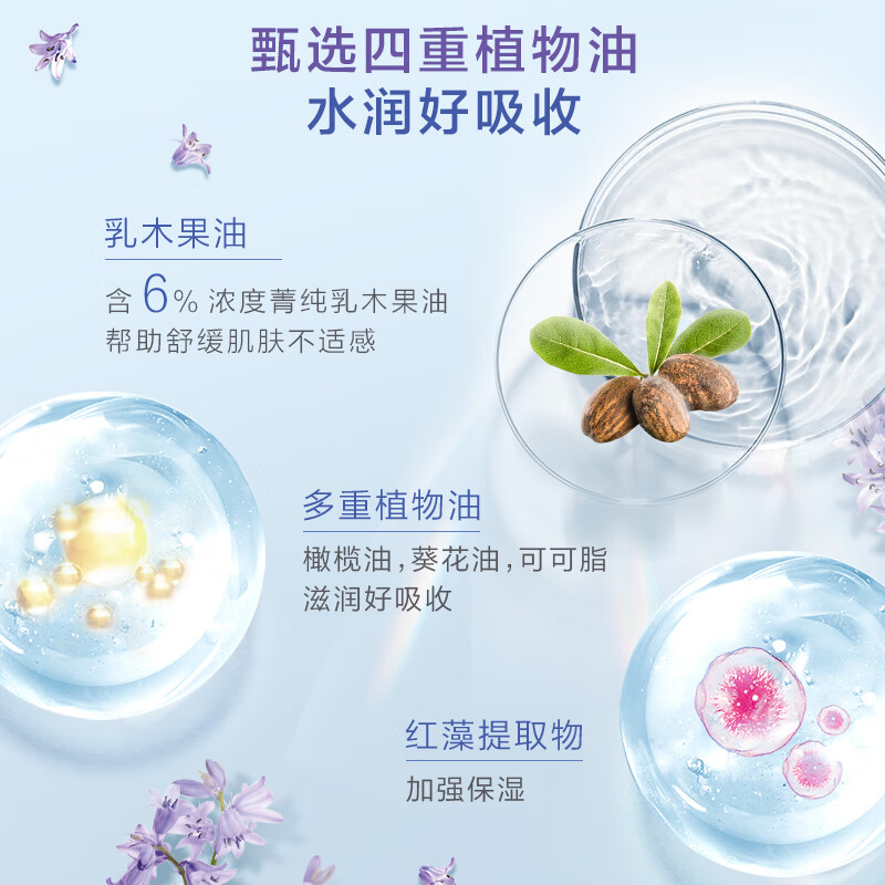 曼秀雷敦花语舒缓润手霜-蓝铃花味50g高清大图