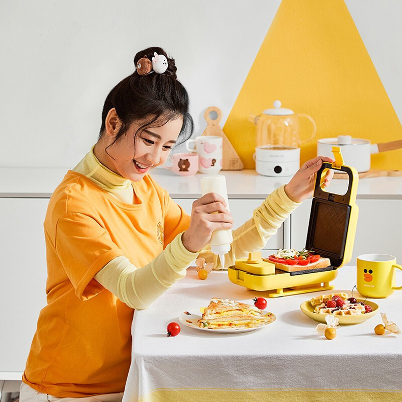 九阳 Joyoung 三明治机jk1312 K72 黄九阳 Joyoung 三明治机jk1312 K72 莎莉鸡 定时早餐机轻食机华夫饼机家用多功能 吐司压烤机 价格图片品牌报价 苏宁易购南怡通电器专营店