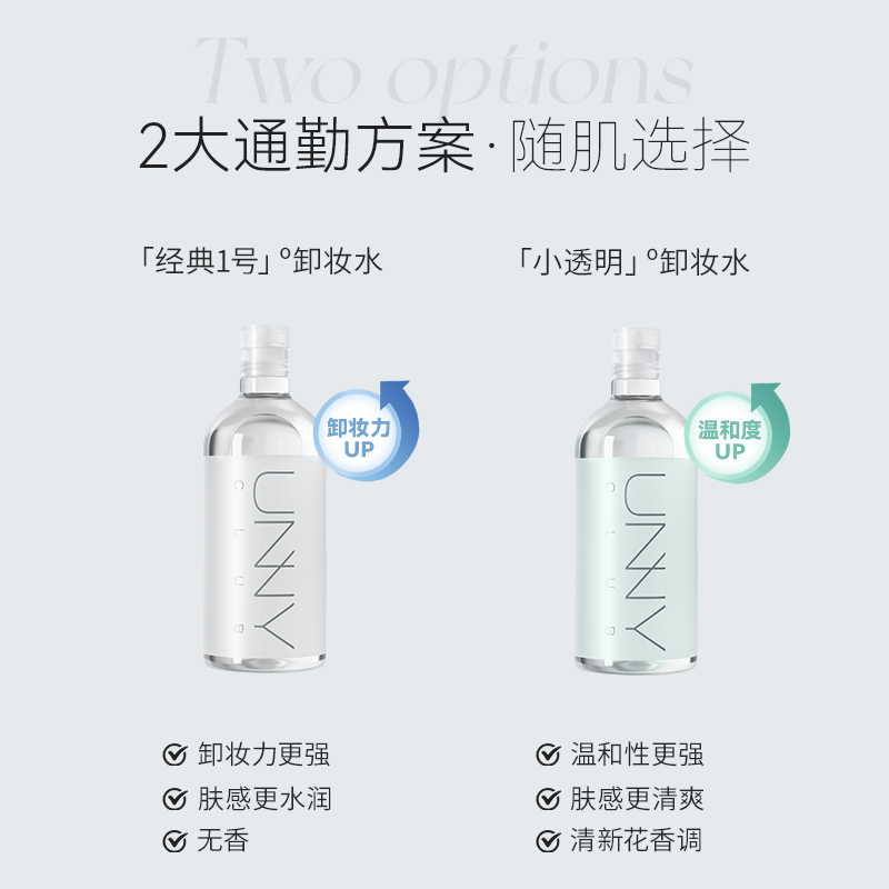 悠宜(unny club) 清肌净肤卸妆水 500ml高清大图