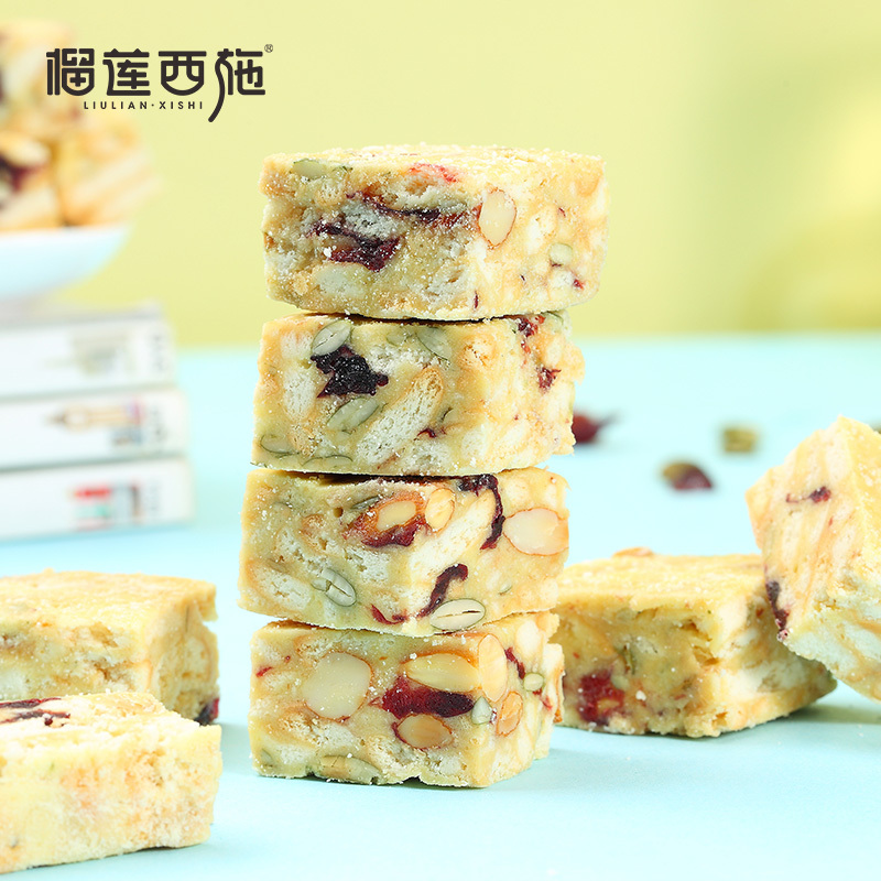 榴莲西施 榴莲味雪花酥牛轧糖90g*3牛奶扎芙网红零食办公室下午茶